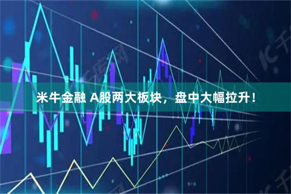 米牛金融 A股两大板块，盘中大幅拉升！